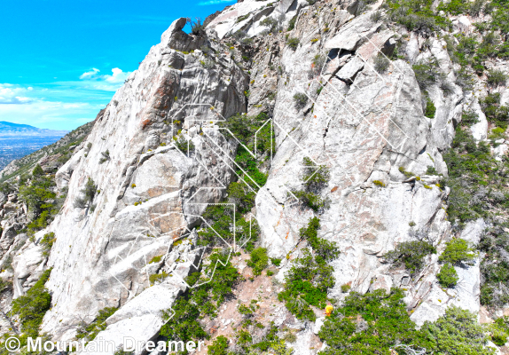 photo of The Brass Monkey, 5.7  at The Sail from Little Cottonwood Canyon Rock Climbing
