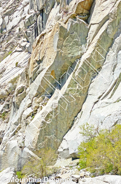 photo of Green A Buttress - East from Little Cottonwood Canyon Rock Climbing
