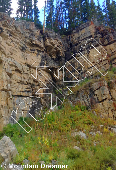 photo of Cabin Hill from Little Cottonwood Canyon Rock Climbing