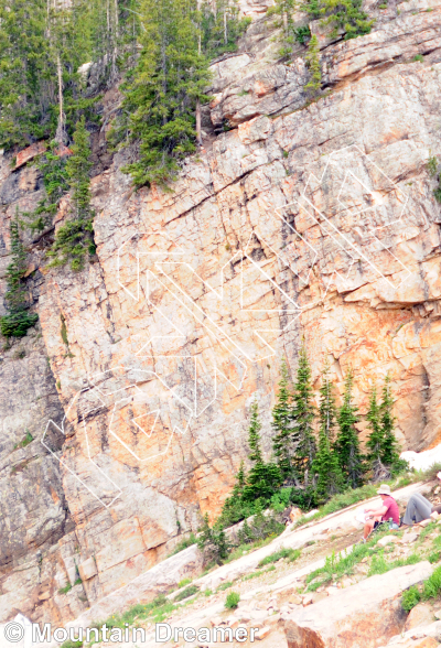 photo of Cabin Hill from Little Cottonwood Canyon Rock Climbing