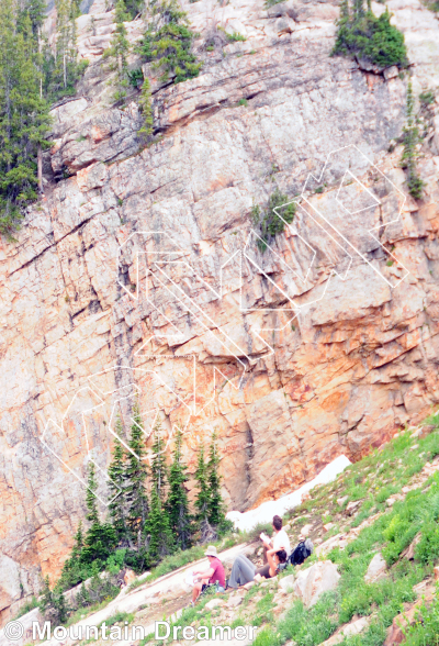 photo of Cabin Hill from Little Cottonwood Canyon Rock Climbing