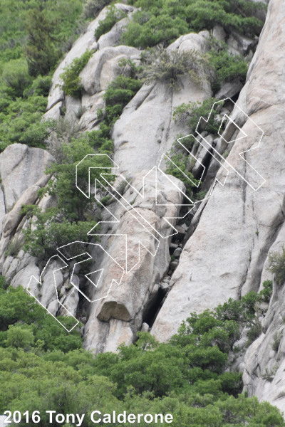 photo of Crescent Crack Buttress - Southwest from Little Cottonwood Canyon Rock Climbing