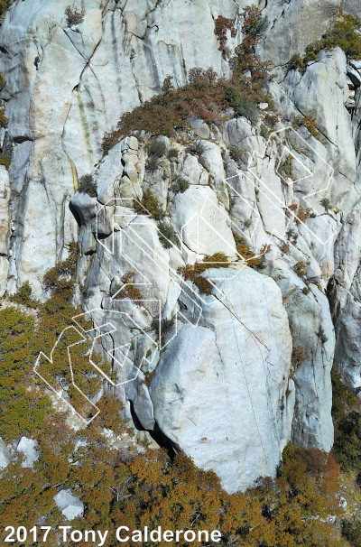 photo of Crescent Crack Buttress - Southwest from Little Cottonwood Canyon Rock Climbing