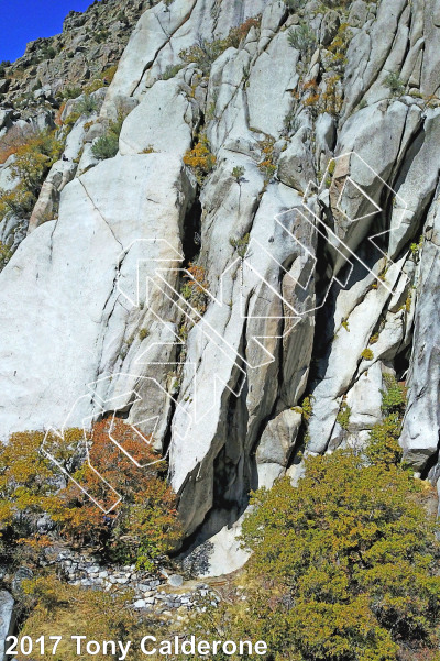 photo of Crescent Crack Buttress - Southwest from Little Cottonwood Canyon Rock Climbing