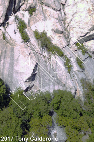 photo of Crescent Crack Buttress - South from Little Cottonwood Canyon Rock Climbing