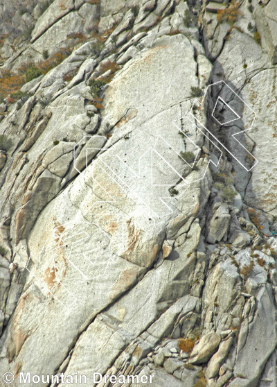 photo of Crescent Crack Buttress - South from Little Cottonwood Canyon Rock Climbing