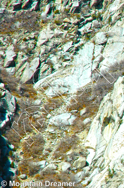 photo of The Egg Gully from Little Cottonwood Canyon Rock Climbing