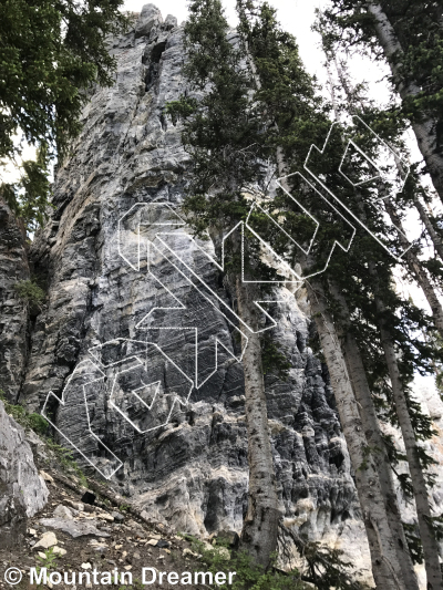 photo of Cosmic Web from Little Cottonwood Canyon Rock Climbing