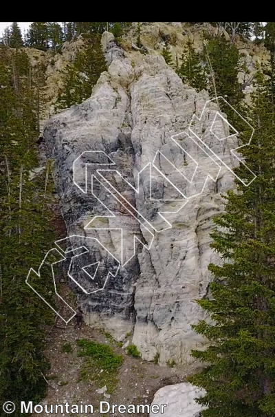 photo of Cosmic Web from Little Cottonwood Canyon Rock Climbing