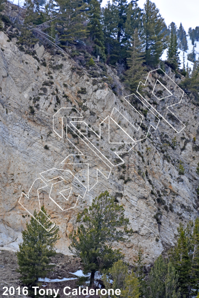 photo of Melting Mud - South from Little Cottonwood Canyon Rock Climbing