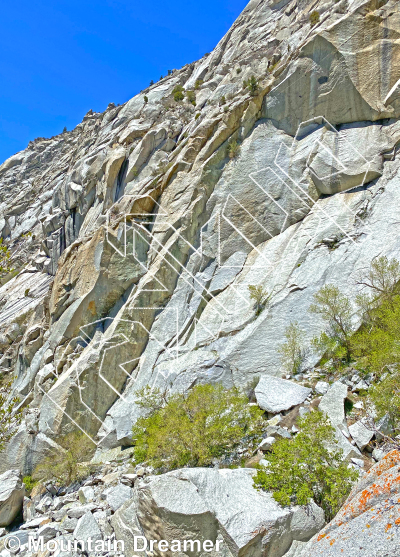 photo of Green A Buttress - East from Little Cottonwood Canyon Rock Climbing