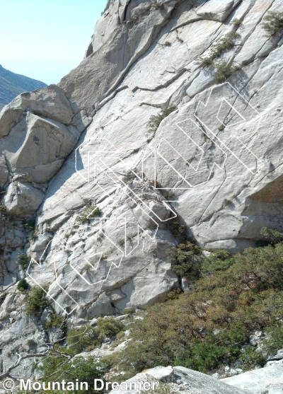 photo of Church Buttress from Little Cottonwood Canyon Rock Climbing