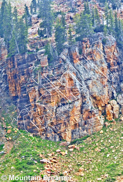 photo of Sugarloaf Mountain from Little Cottonwood Canyon Rock Climbing