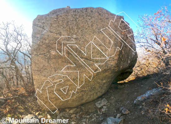 photo of Right Bulge, V5  at Mini Chickens from Wasatch Bouldering