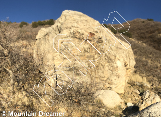 photo of Number 3, V4  at Quartzite Jugs from Wasatch Bouldering