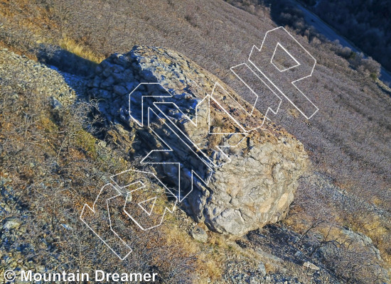 photo of Face, V0  at Dice Cube from Wasatch Bouldering