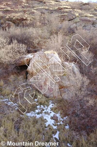 photo of The Dugout Cave, V10 ★ at Water Tank Area from Wasatch Bouldering