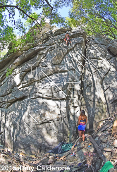 photo of F8, 5.8+ ★★★ at Diminutive Crag from Ferguson Canyon Rock Climbing