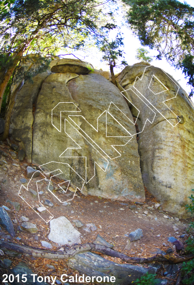 photo of Goldenfingers Wall from Ferguson Canyon Rock Climbing