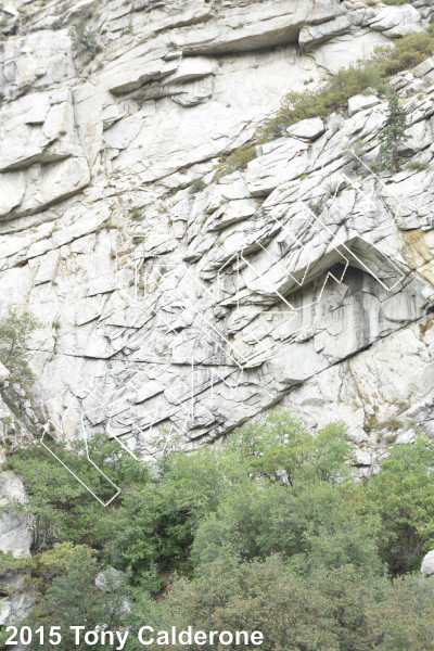 photo of Teardrop Wall from Ferguson Canyon Rock Climbing