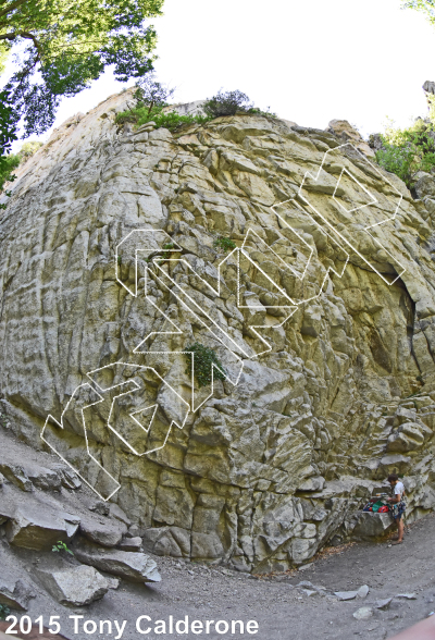 photo of Watchtower Lower Tiers from Ferguson Canyon Rock Climbing