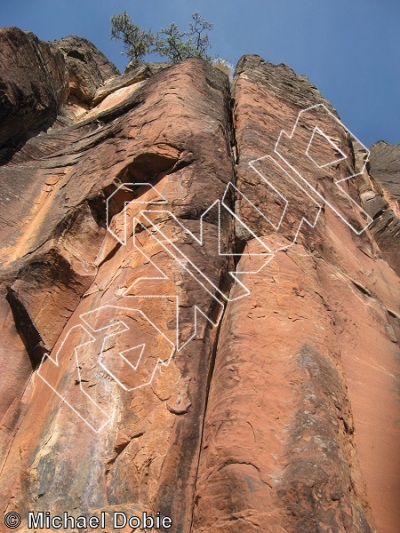 photo of Brazen Hussie, 5.10c ★★★★ at The Guardian from China: Liming Rock