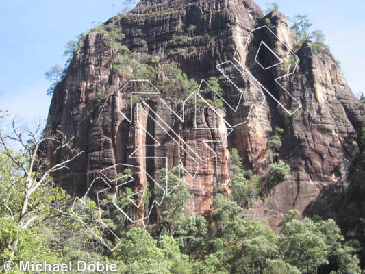 photo of The Fault Line, 5.11c ★★★★★ at The Sternwarte  from China: Liming Rock