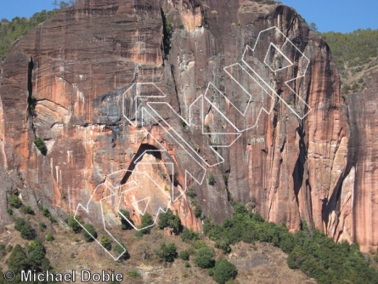 photo of Equator, 5.11d ★★★★★ at Cave Area  from China: Liming Rock