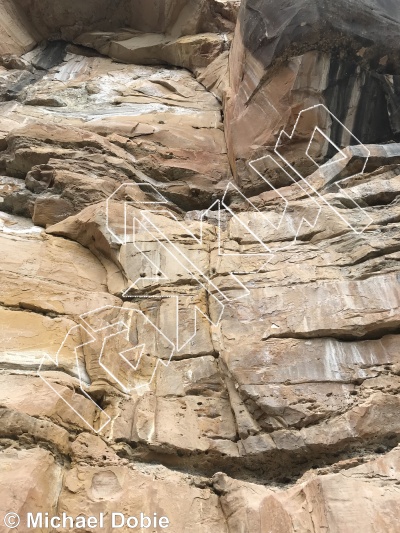 photo of Golden Eyebrow, 5.10b ★★★★★ at Animal House  from China: Liming Rock
