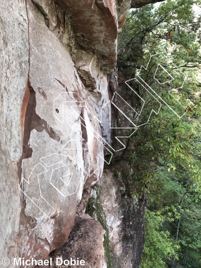 photo of Orange Crescent , 5.11 ★★★★ at The Pillars (Right Side) from China: Liming Rock