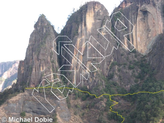 photo of Archimedes Principle, 5.11a ★★★★ at Pandora- Middle  from China: Liming Rock
