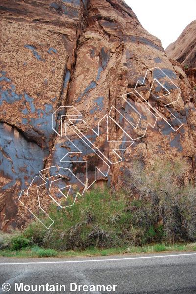 photo of 300 - 350 (Dark Horse) from Moab Rock Climbing