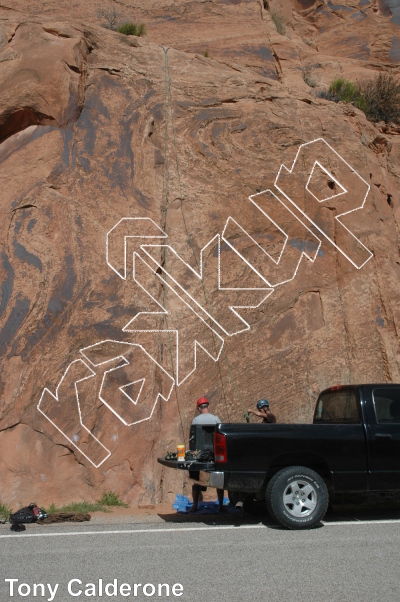 photo of 550- 600 (Schoolroom) from Moab Rock Climbing