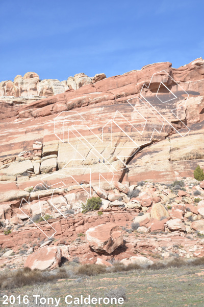 photo of Baker Slab from Moab Rock Climbing