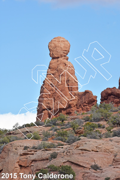 photo of Devil's Golf Ball from Moab Rock Climbing