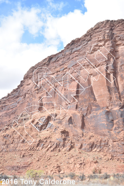 photo of El Segundo Wall from Moab Rock Climbing