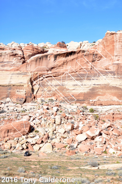 photo of Falcon Face from Moab Rock Climbing