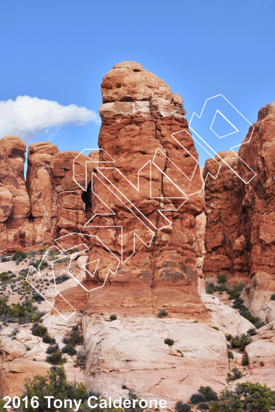 photo of Owl Rock from Moab Rock Climbing