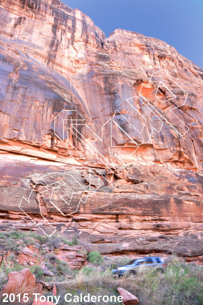 photo of Grave Cliff - North from Moab Rock Climbing