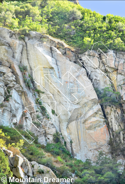 photo of Animation Wall from Wasatch Wilderness Rock Climbing