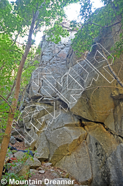 photo of Golden Crag from Wasatch Wilderness Rock Climbing