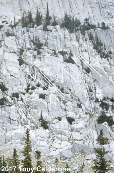 photo of Question Mark Wall from Wasatch Wilderness Rock Climbing
