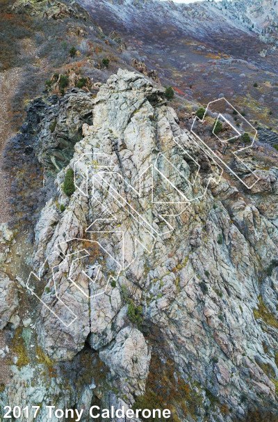 photo of Flying High Buttress from Wasatch Wilderness Rock Climbing