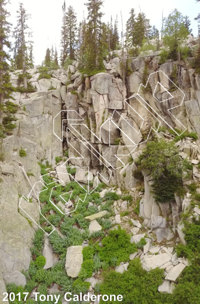 photo of Frighton Wall from Wasatch Wilderness Rock Climbing