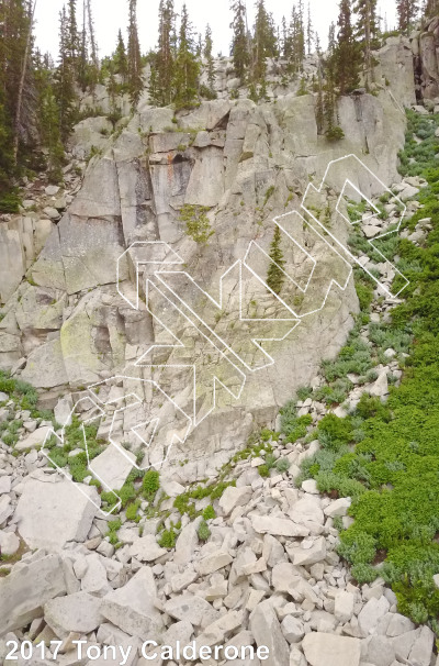 photo of Frighton Wall from Wasatch Wilderness Rock Climbing