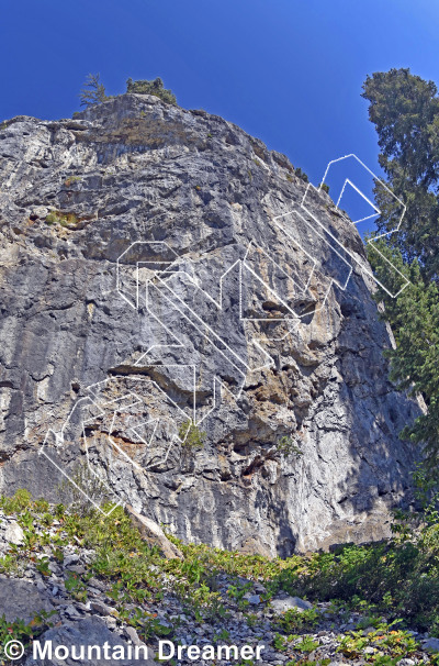 photo of Chadbourne Crag from Wasatch Wilderness Rock Climbing