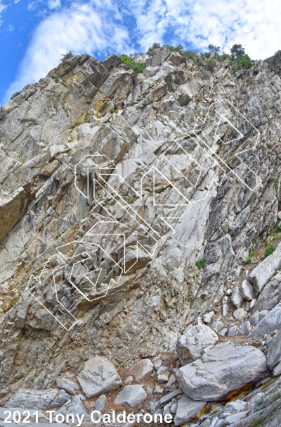 photo of Lisa Falls Cirque from Wasatch Wilderness Rock Climbing