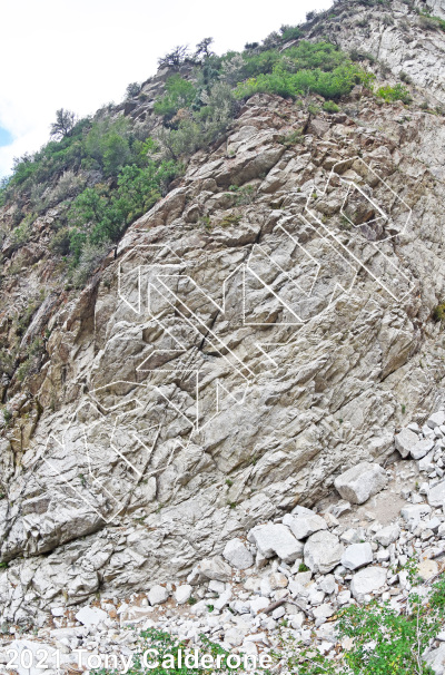 photo of Purple Wall from Wasatch Wilderness Rock Climbing