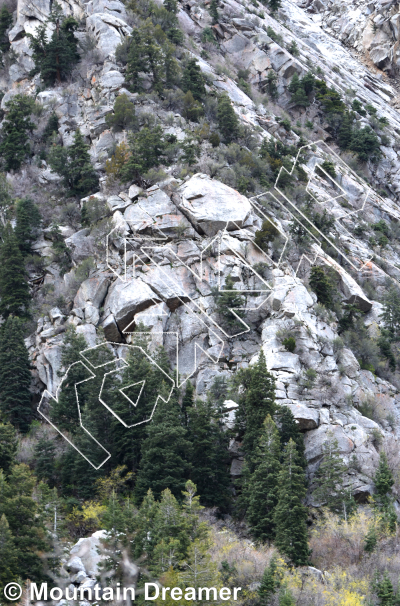 photo of Satyr Ridge from Wasatch Wilderness Rock Climbing