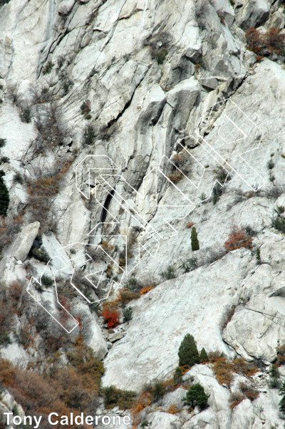 photo of Diamond Buttress from Wasatch Wilderness Rock Climbing